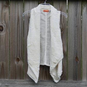 NWOT Live To Be Spoiled Asymmetric Faux Fur Vest